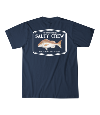 SALTY CREW SNAPPER MOUNT S/S TEE - NAVY