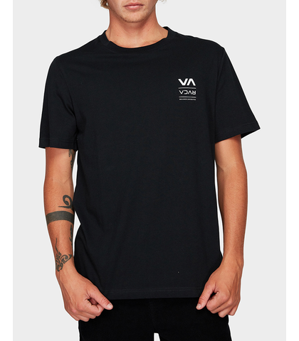 mens rvca tee line down sequence s19 tops surf