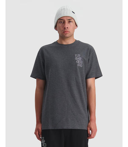 HUFFER MENS HFR DYLAN TEE - CHARCOAL MARLE - Mens-Tops : Sequence Surf ...