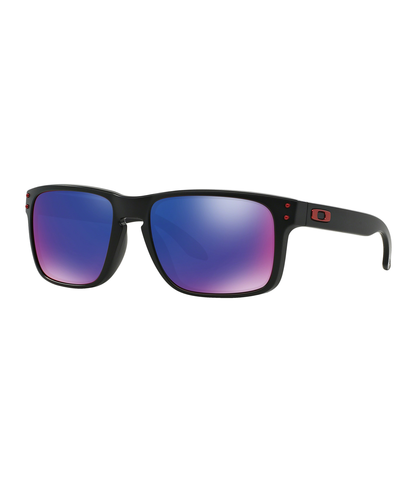 OAKLEY HOLBROOK - MATTE BLACK/  RED IRIDIUM