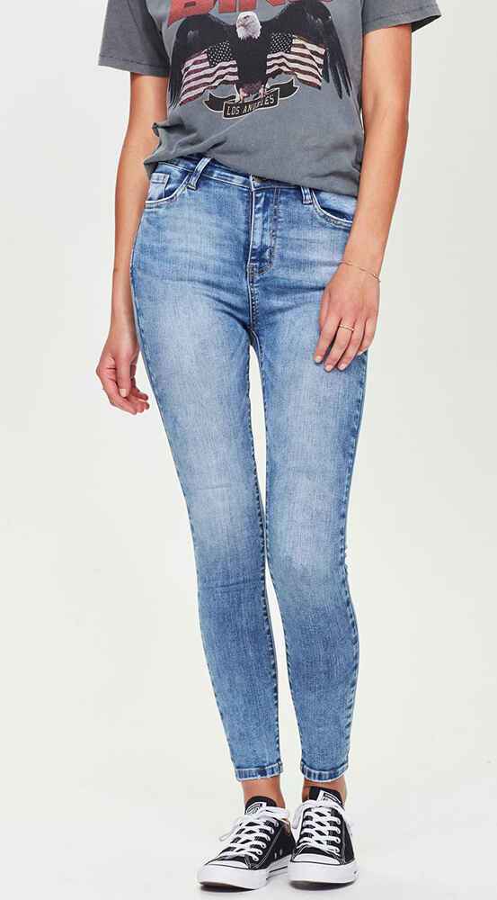 JUNK FOOD JEANS - GRACE - NO RIPS BLUE - Womens-Bottoms : Sequence Surf ...
