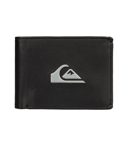 QUIKSILVER NEW MISS DOLLAR II LEATHER WALLET - BLACK