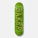 BAKER DECK - REYNOLDS - RIBBON NAME GREEN 8.125