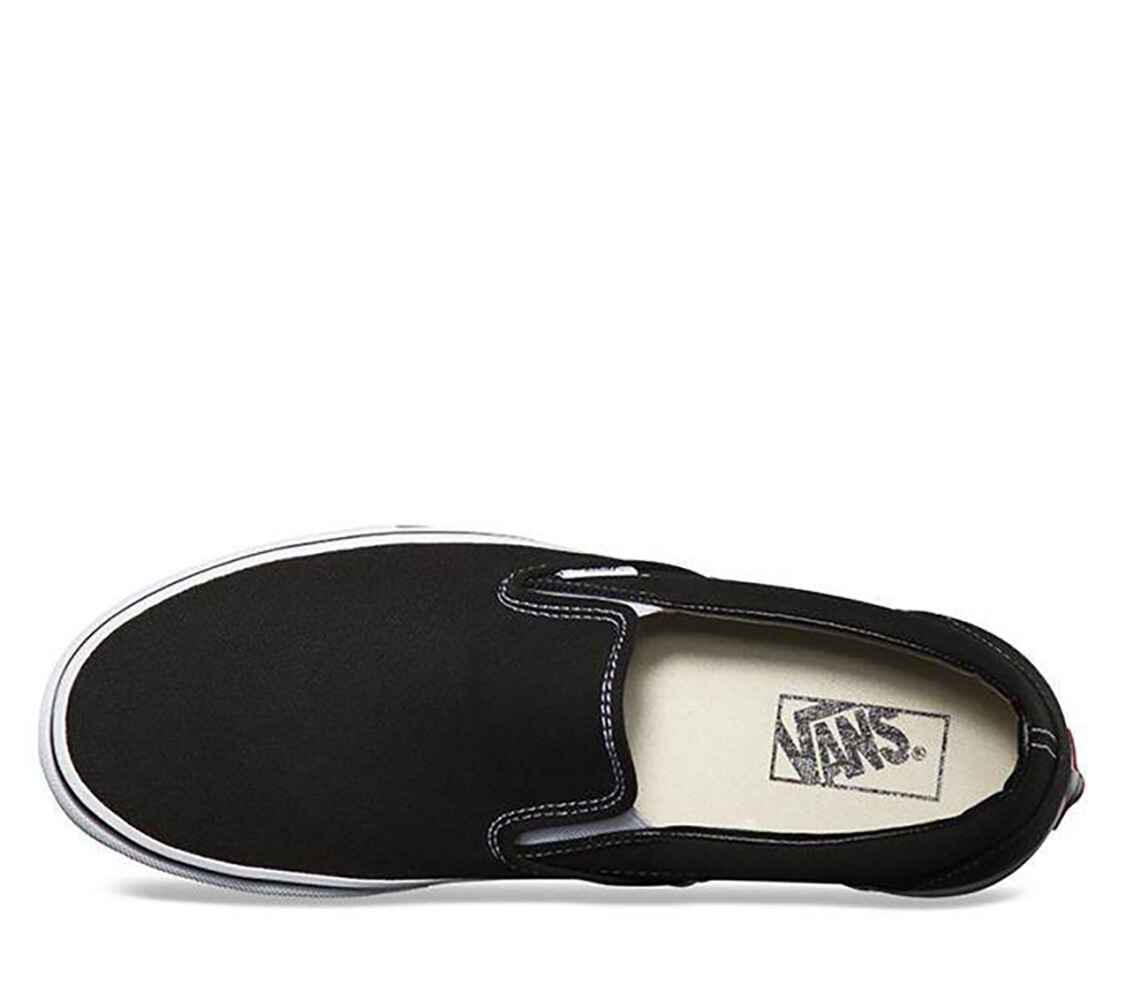 VANS CLASSIC SLIP ON - BLACK / WHITE - Footwear-Shoes : Sequence Surf ...