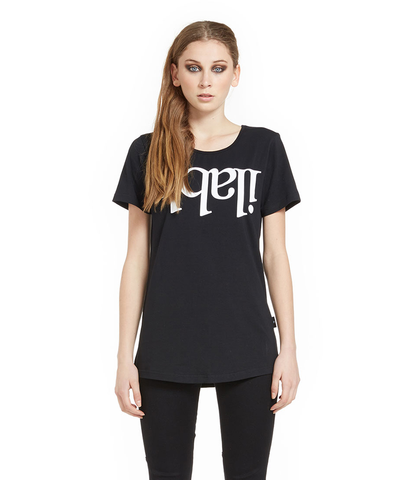 ILABB LADIES CAPSIZE TEE- BLACK