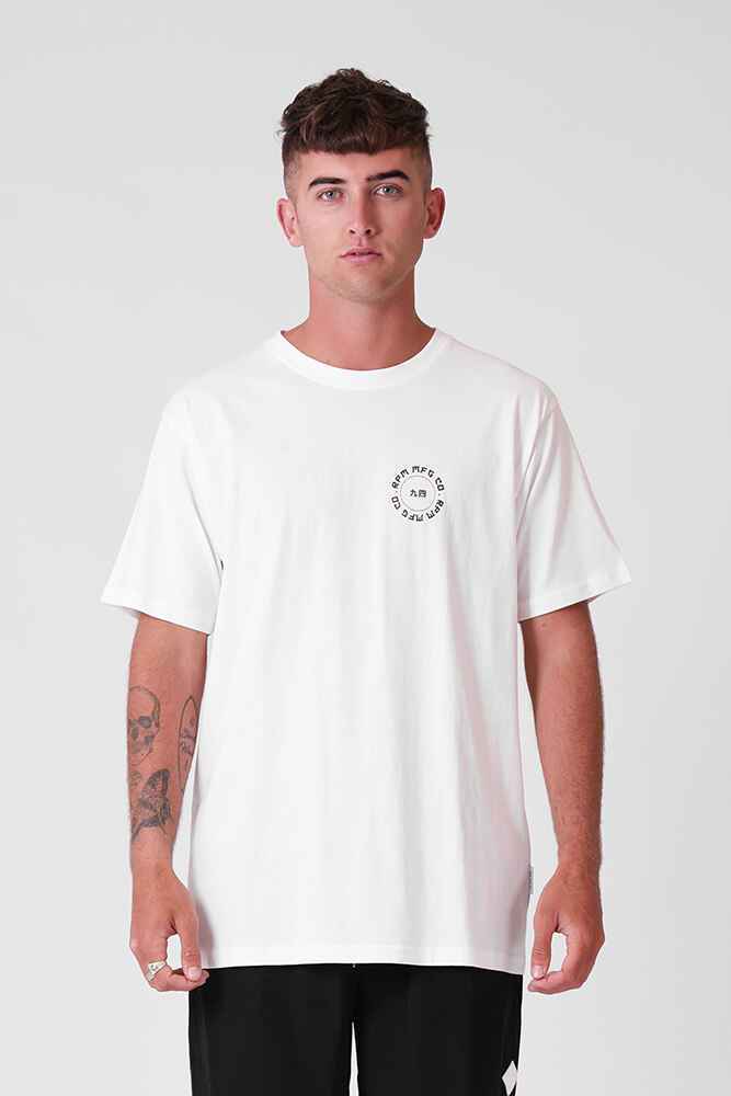 RPM MENS NIPPON TEE - WHITE - Mens-Tops : Sequence Surf Shop - RPM S20