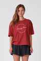 RPM LADIES BAGGY TEE - RUST