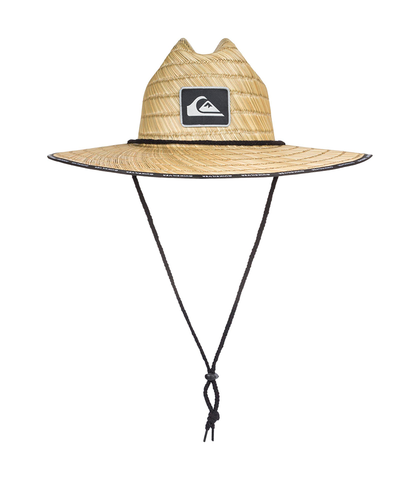 QUIKSILVER MENS DREDGED STRAW HAT - BLACK