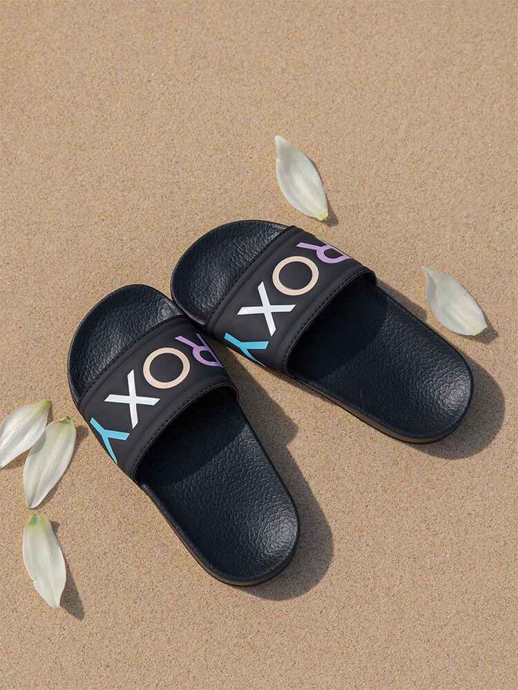 Girls roxy slides new arrivals