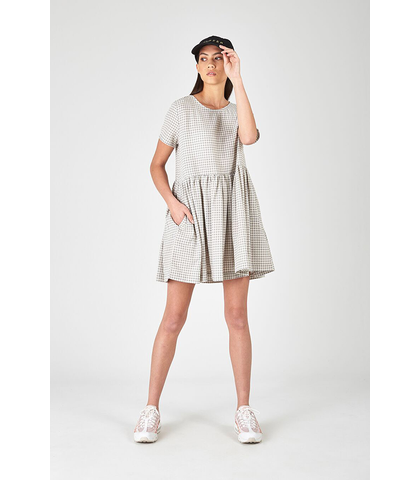 HUFFER LADIES HUSTLE PARK DRESS GREY Womens Dresses Sequence