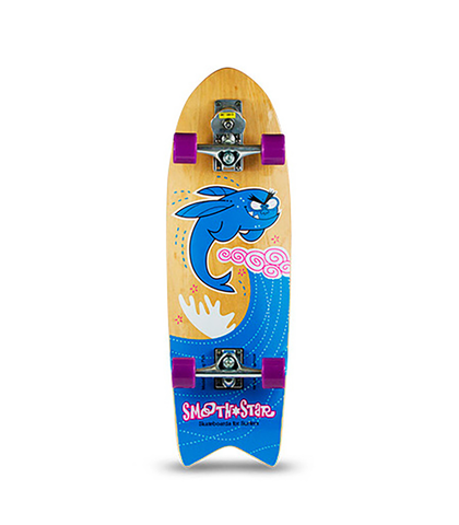 SMOOTHSTAR FLYING FISH SURF TRAINER SKATEBOARD - BLUE