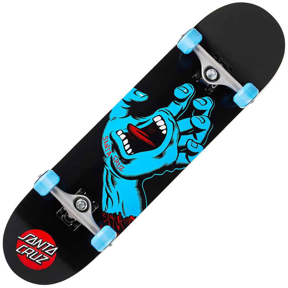 SANTA CRUZ SCREAMING HAND BLUE BLACK Skate Completes