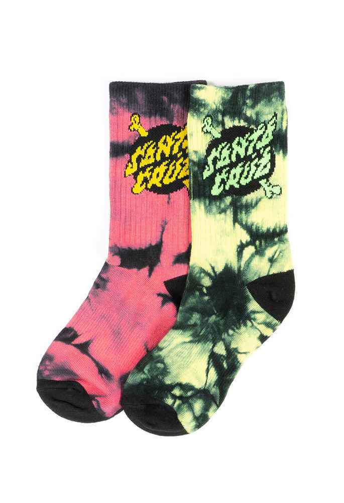 SANTA CRUZ YOUTH CROSSBONE DOT SOCKS 2 PACK Youth Girls Tee s