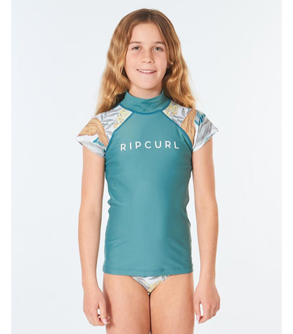 RIPCURL GIRLS 3 PIECE UV SWIM SET - GREEN