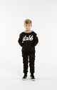 ILABB KIDS GEO HOOD - BLACK/GREY MARL