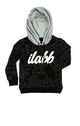 ILABB KIDS GEO HOOD - BLACK/GREY MARL