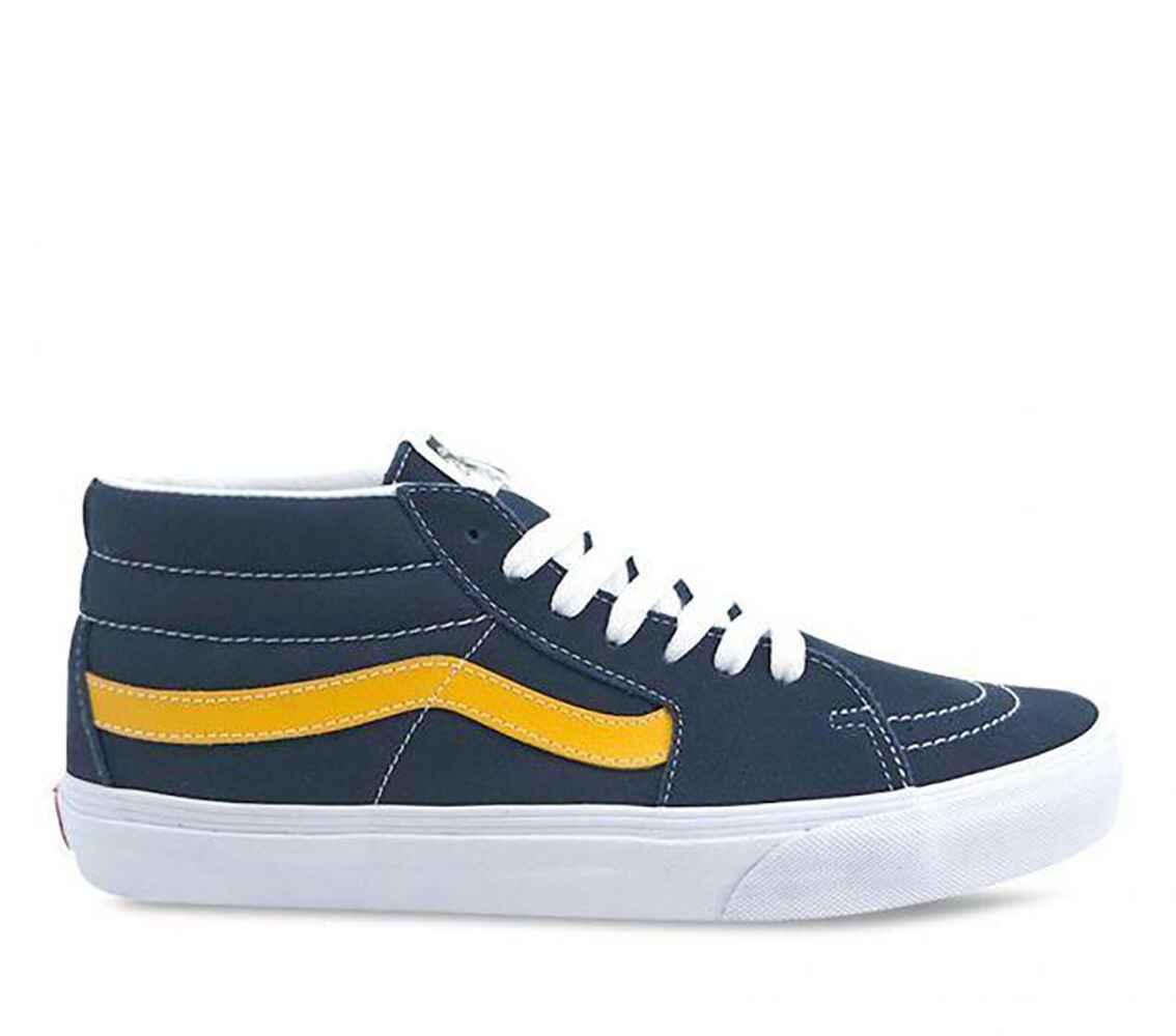 VANS SK8 MID SHOE DRESS BLUE SAFFRON Footwear Shoes Sequence Surf Shop VANS W21