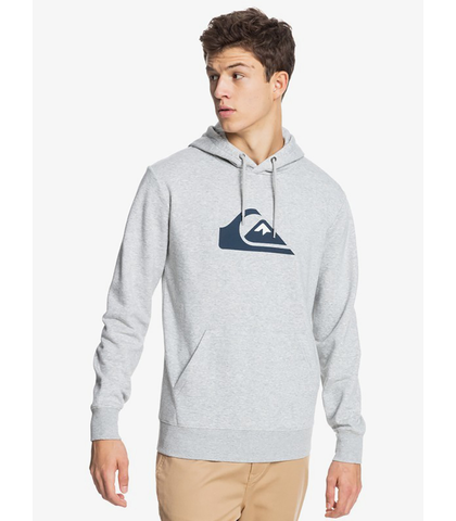 QUIKSILVER MENS COMP LOGO HOOD - ATHLETIC HEATHER