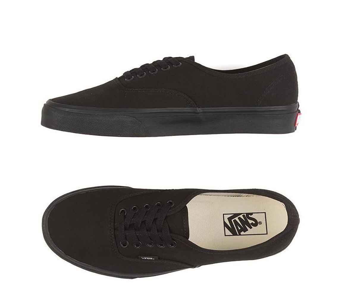 Vans authentic black clearance canvas