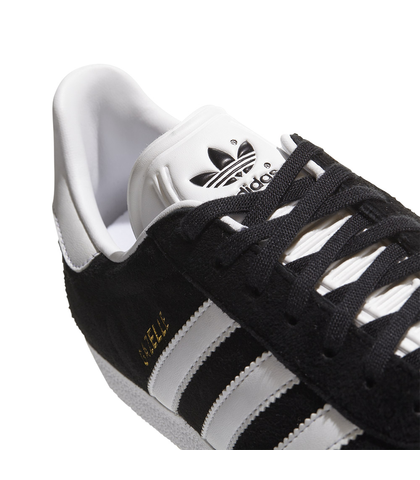 ADIDAS GAZELLE SHOE - BLACK / WHITE / GOLD - Footwear-Shoes : Sequence ...