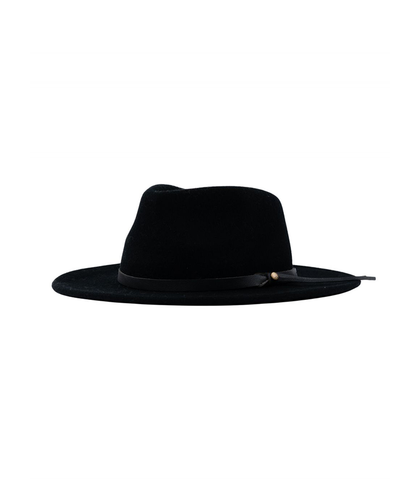 RUSTY MENS NED FELT HAT - BLACK