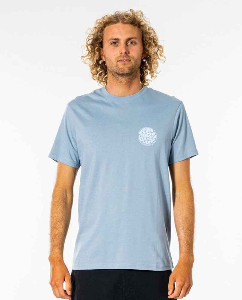 RIPCURL MENS WETSUIT ICON TEE - BLUE GUM - Mens-Tops : Sequence Surf ...