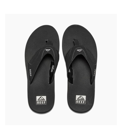 REEF MENS FANNING JANDAL - BLACK / SILVER - Footwear-Mens Jandals ...