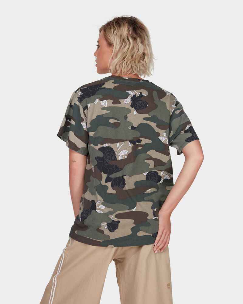 T shirt hotsell camouflage rose