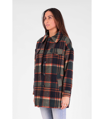 RPM LADIES OVERSIZE SHACKET - AUTUMN PLAID - Womens-Top : Sequence Surf ...