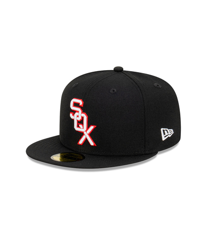 NEW ERA 5950 FITTED CAP - CHICAGO WHITE SOX - BLACK/ RED / WHITE