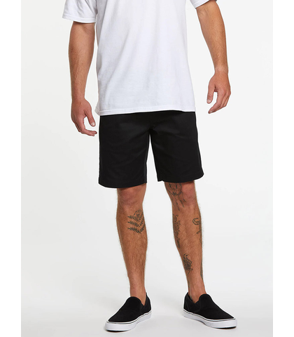 VOLCOM MENS FRICKIN ELASTIC WAIST SHORT - BLACK