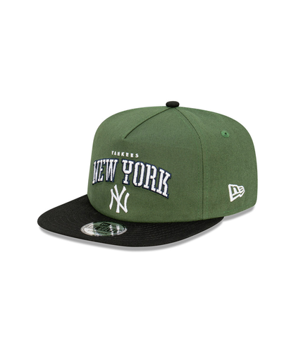 NEW ERA GOLFER FLATPEAK SNAPBACK CAP - NY - STENCIL / GREEN