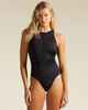 BILLABONG LADIES ADIV HIGH NECK ONE PIECE SWIMSUIT - BLACK