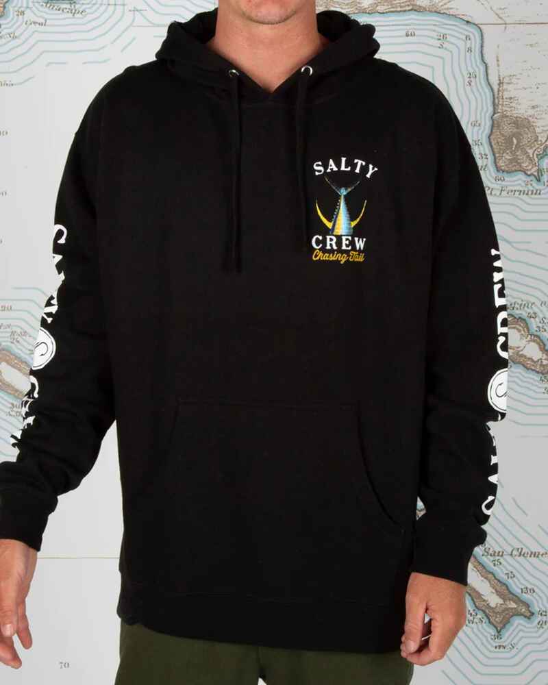 Salty Crew Mens Tailed Hooded Fleece Black Mens Tops Sequence Surf Shop Salty Crew S22