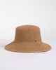 RUSTY LADIES ARIEL STRAW BUCKET HAT - CARAMEL