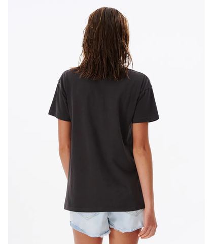 RIPCURL LADIES WANDERER OVERSIZED TEE - WASHED BLACK - Womens-Top ...