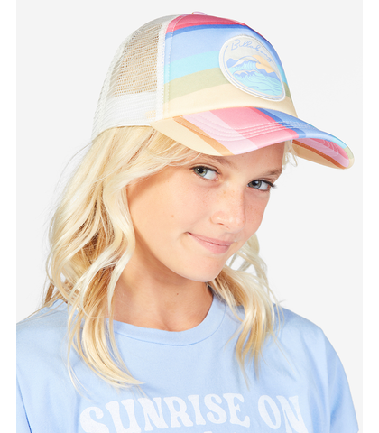 BILLABONG GIRLS SHENANIGANS TRUCKER CAP - HOT CORAL