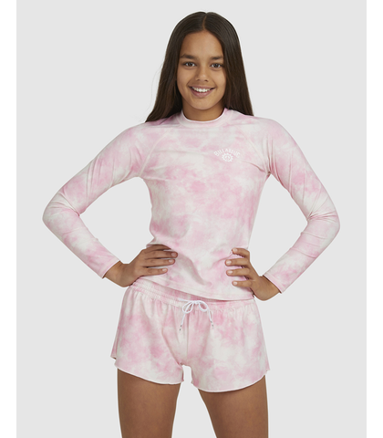 BILLABONG GIRLS PRETTY IN PINK L/S SUNSHIRT - PINK