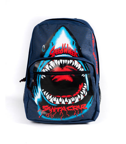 SANTA CRUZ SPEED WHEELS SHARK BACKPACK - NAVY