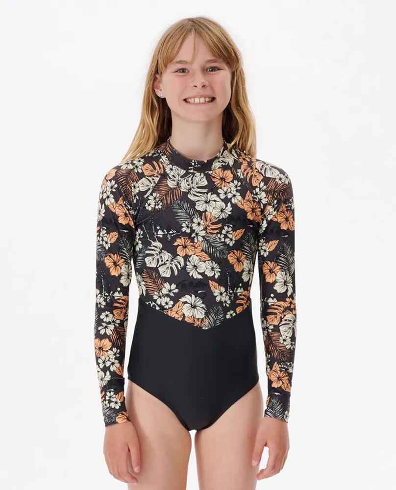 RIPCURL GIRLS COSMIC PARADISE SURFSUIT - WASHED BLACK - Youth -Girls ...