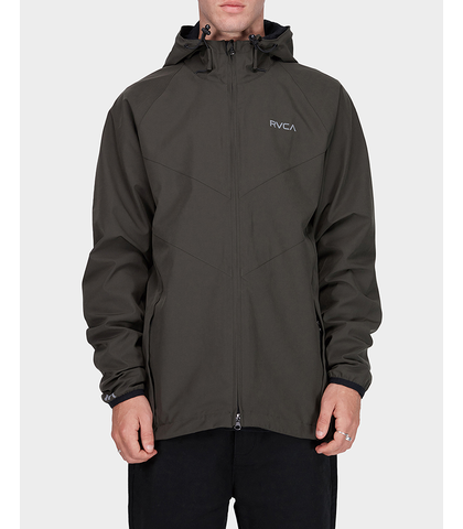 RVCA MENS VA WINDBREAKER JACKET - MILITARY