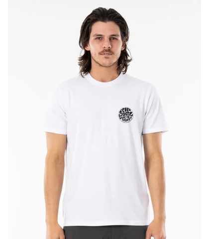 RIPCURL MENS WETSUIT ICON TEE - WHITE - Mens-Tops : Sequence Surf Shop ...