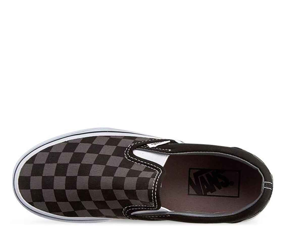 Black and hotsell brown checkered vans