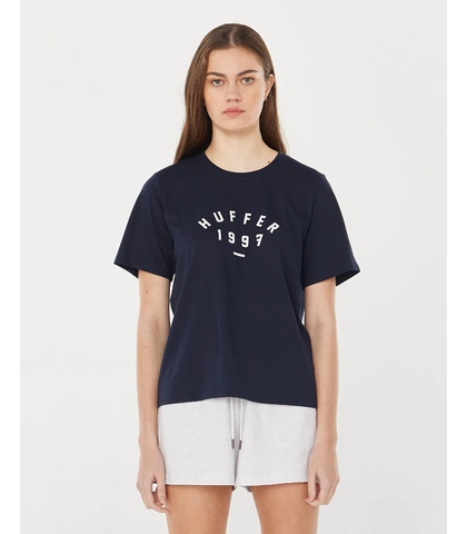 HUFFER LADIES CLASSIC TEE - IVY LEAGUE - NAVY