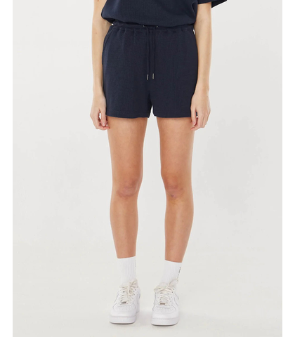 HUFFER LADIES WAFFLE FREE SHORTS - NAVY