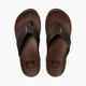 REEF J-BAYY III LEATHER JANDAL - DARK BROWN 