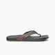 REEF MENS CUSHION PHANTOM LEATHER JANDAL - BLACK BROWN