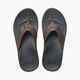 REEF MENS CUSHION PHANTOM LEATHER JANDAL - BLACK BROWN