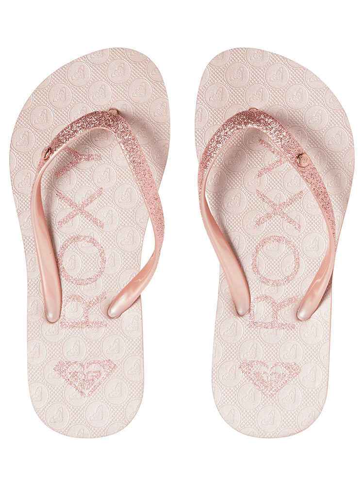 ROXY GIRLS VIVA GLITTER JANDAL ROSE GOLD Footwear Youth