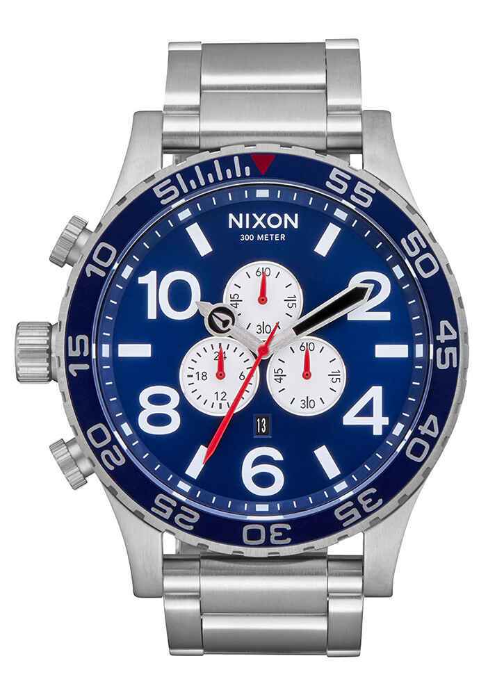 SALE】 付属品完備！ NIXON 51-30 CHRONO NAVY-